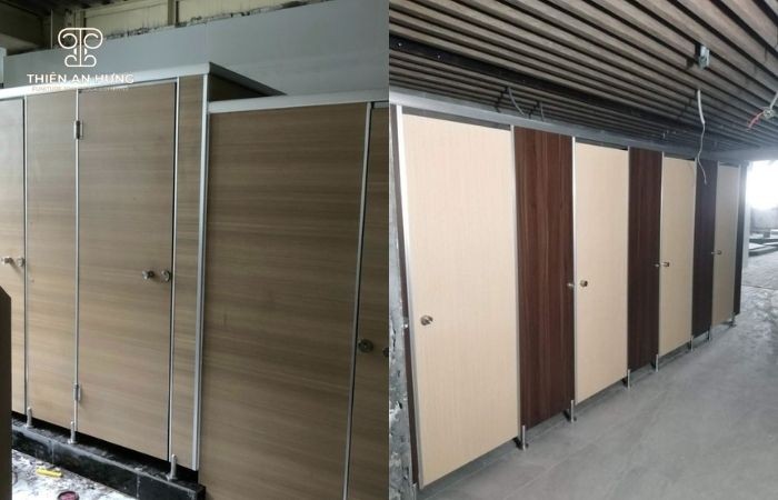 Mẫu vách ngăn gỗ MDF tinh tế, nổi bật